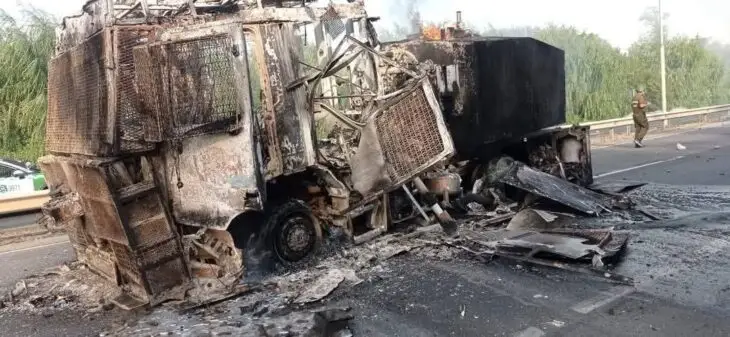 Gobierno anuncia querella por ataque a Carabineros en protesta de pescadores en San Javier