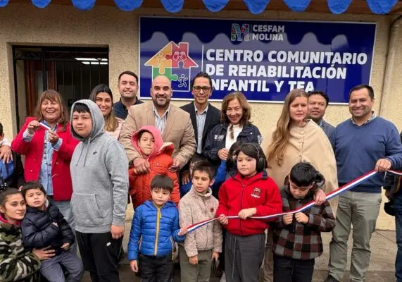 Inauguran Centro Comunitario de Rehabilitación Infantil y TEA en Molina