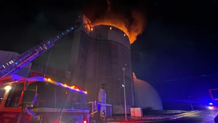 Incendio afecta a las instalaciones de la empresa Iansa en Curicó
