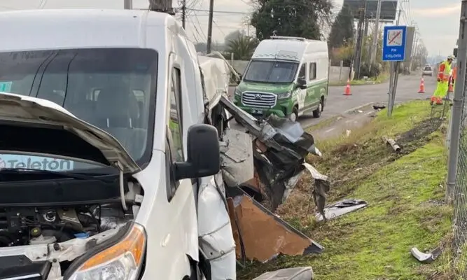 Teletón aclara vínculo con accidente en Ruta 5 Sur: Furgón y conductor no pertenecen a la institución