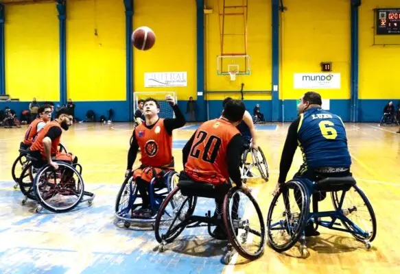 Curicó albergó la tercera fecha de la Liga Nacional de Básquetbol en Silla de Ruedas