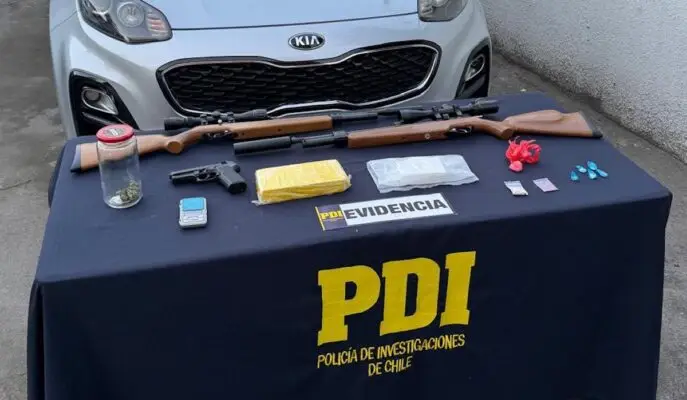 Doble golpe antidrogas en Maule: dos imputados en prisión preventiva por tráfico en Talca y Molina